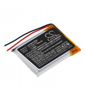 3.7V 400mAh LiPo PTC602530P batería para Suunto X10 GPS Watch