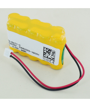 Batterie 12V 0.3Ah NiMh pour Vykon JACE 2, JACE-6, SEC-J-201 (Cp-201)