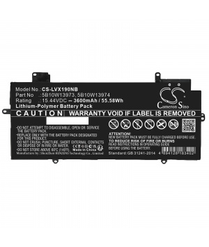 15.44V 3.6Ah Li-ion L20L4P71 batería para Lenovo ThinkPad X1 Carbon Gen 9