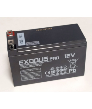 Batterie plomb 12V 9Ah High Rate Exodus Pro spéciale Booster
