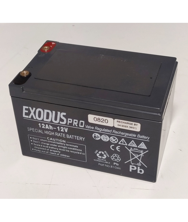 Batería de plomo 12V 12Ah High Rate Exodus Pro B1046 Special Booster