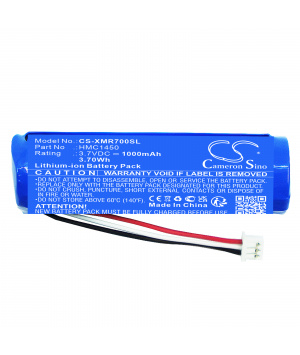 3.7V 1Ah Li-ion HMC1450 Battery for Dash Cam Xiaomi 70May Pro