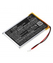 Batteria 3.7V 0.65Ah LiPo EU383450P per TPE Ingenico MOBY 8500