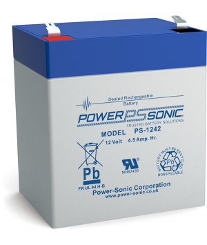Batterie Plomb 12V 4.5Ah Power Sonic (90X70X106) (PS1242) 