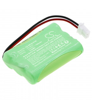 3.6V 0.7Ah NiMh VD-8810 batteria per interfono Optex iVision System