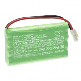 Batteria 9.6V 2Ah NiMh 9001001 per cancello scorrevole Somfy Axovia, Keasy