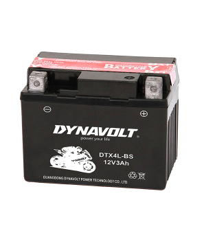 Inizio batteria piombo 12V 3Ah 50A +D MF Dynavolt DTX4L-BS