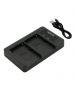 Chargeur Li-ion double BN-V607 pour sony, JVC, hitachi