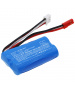 7.4V 0.65Ah Li-ion battery for SportDog ProHunter 2525