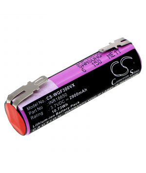 Batteria 3.7V 2.9Ah Li-Ion INR18650 per Bosch IXO, Ciso