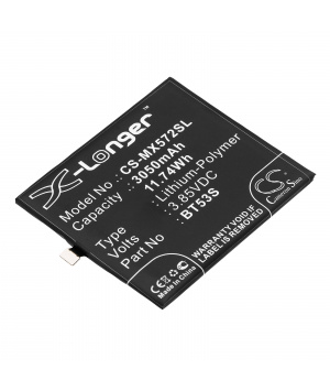Batería LiPo BT53S de 3,85 V y 3,05 Ah para MeiZu Pro 6s Batería LiPo BT53S de 3,85 V y 3,05 Ah para MeiZu Pro 6s