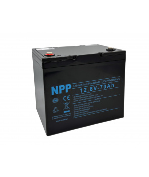 Batterie 12.8V 70Ah LFP 896Wh M8 + Bluetooth NPP LFP12.8-70