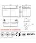 12.8V 70Ah LFP 896Wh M8 Akku + Bluetooth NPP LFP12.8-70