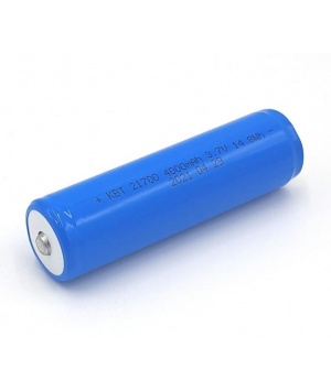 Batería de iones de litio 21700 de 3,7 V y 4 Ah con protección de linterna