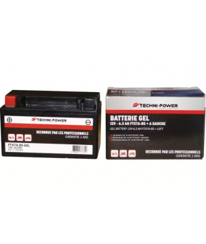 Batterie plomb gel demarrage 12V 6.3Ah +G (FTX7A-BS)