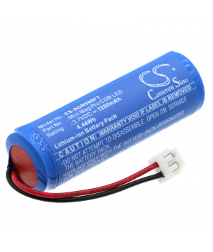 Batteria agli ioni di litio da 3,7 V 1,2 Ah 03.5767 per lampada LED SCANGRIP Mini Mag Pro COB