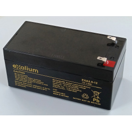 Batterie Plomb 12V 3.5Ah EXALIUM (134X67X60) (EXA3.5-12) 