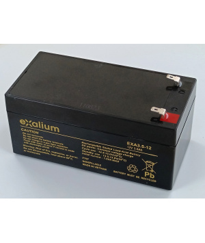 Image Batterie plomb Exalium 12V 3Ah EXA3.5-12