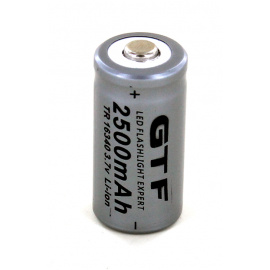 Batería de iones de litio 16340 de 3,7 V y 2,5 Ah para linterna, cigarrillo