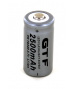 Batterie 3.7V 2.5Ah Li-ion 16340 pour lampe torche, cigarette