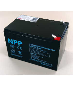 Batterie 12.8V 18Ah LFP 230Wh M5 + Bluetooth NPP LFP12.8-18