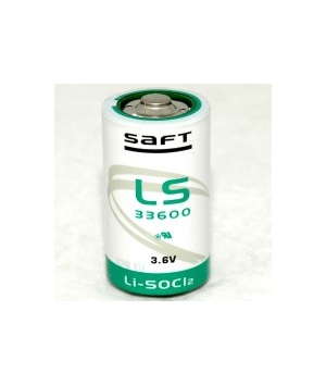 Batería de litio 3.6V Saft 17Ah LS33600
