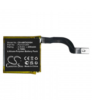 Batterie 3.8V 200mAh LiPo pour Amazfit GTR 42mm (PL412120H)