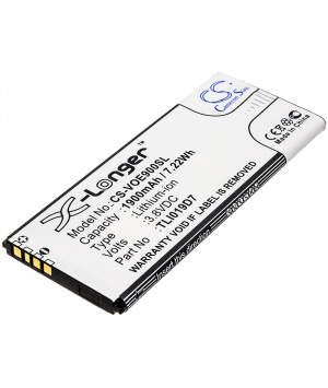 Batería de iones de litio de 3,8 V y 1,9 Ah TLI019D7 para Alcatel 1 Dual SIM