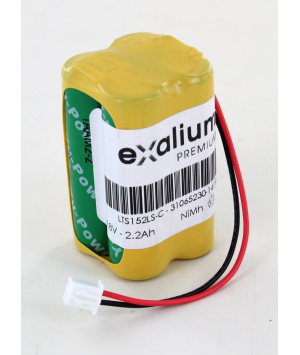 BATTERIE 4.8V 2.2AH NI-MH POUR LITHONIA D-AA650BX4