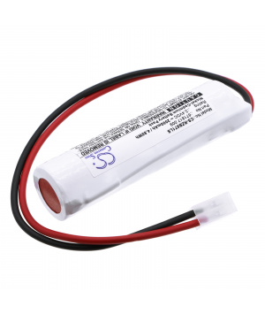 Batería NiCd 98100103 de 2,4 V y 2 Ah para bloque de seguridad RZB osun 2 led 671817.009