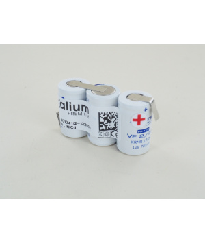 Batterie Saft 3VE2/3A 600 cote cote