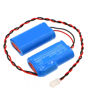 Batería LiFePO4 784H75 de 6,4 V y 1,2 Ah para BAES Dual-Lite EVCURWD4