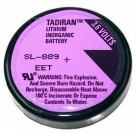 Tadiran SL889 3.6V batería de litio 1/10 d