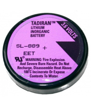 Tadiran SL889 3.6 v batteria al litio 1/10 d