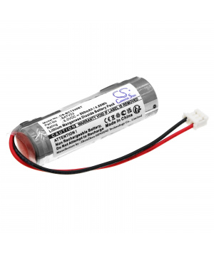 Batería BATV23 de litio de 6 V y 800 mAh para el detector Daitem 214-27D