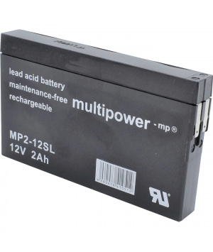 Batterie Plomb 12V 2Ah MP2-12SL Multipower
