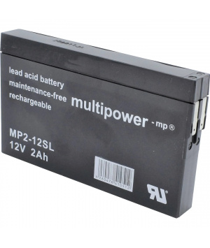 Batterie Plomb 12V 2Ah Multipower (150X20X85) (MP2-12SL) 