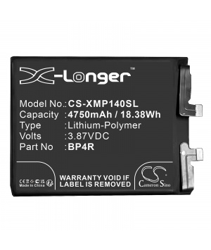 Batterie 3.87V 4.75Ah LiPo BP4R pour XIAOMI 14 Pro