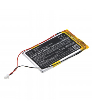 Batterie 3.7V 1.5Ah LiPo 543604 pour récepteur Sennheiser EK 2020-D II (19082102-1)