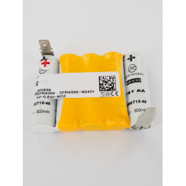 Batterie Ni-Cd 6V 800mAh 5VSTAA-CC Clip BAES Saft (805696)