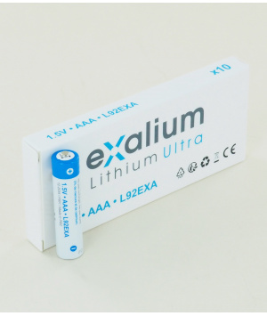 Boite de 10 piles Lithium 1.5V AAA Exalium (L92EXA-10)