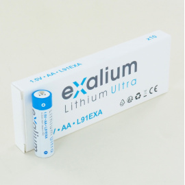 Boite 10 Piles Lithium 1.5V AA LR6 Exalium