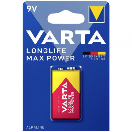 Pile alcaline 9V 6LR61 Longlife Max Power Varta (4722101401)