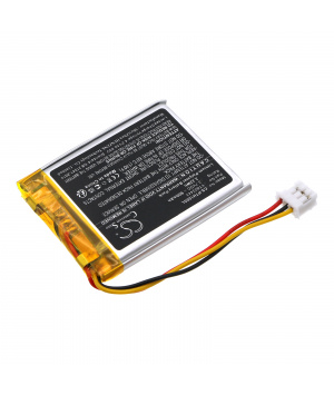 3.7V 0.9Ah LiPo YT603443 battery for Peterson StroboPLUS HD metronome