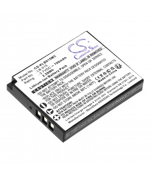 3,7 V 0,7 Ah Li-Ion LB-015 Akku für Kodak PixPro WPZ2