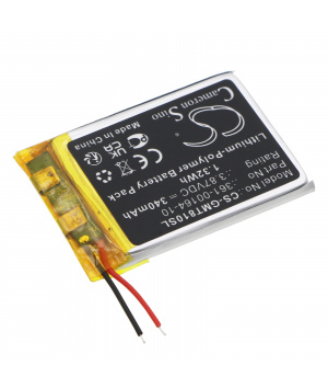 Batterie 3.87V 340mAh LiPo pour montre Garmin Instinct STD-810G (361-00164-10)