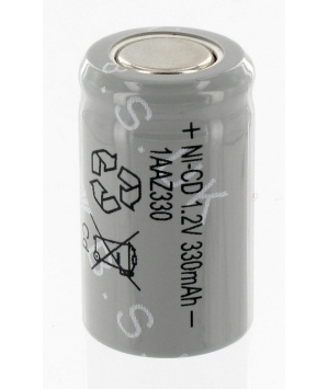 Elément Ni-Cd 1,2V 330mAh 1/2AA Yuasa (1AAZ330)