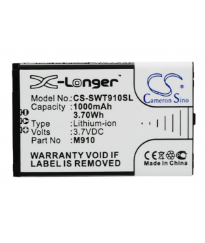3.7V 1Ah Li-ion battery for Switel M910