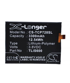 3.8V 3.3Ah LiPo battery for TCL 3N