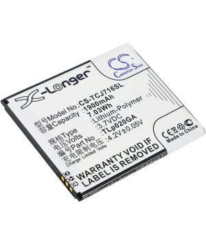 3.7V 1.9Ah Li-ion battery for TCL J716D